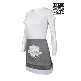 AP089  Screen print logo  style Manufacturer  waffle ruffle bistro apron  thanksgiving aprons AP089  Screen print logo  style Manufacturer  waffle ruffle bistro apron  thanksgiving aprons